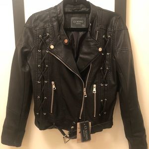 Leather Began Leather Moto Jacket